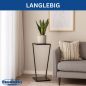 Preview: DanDiBo plant stand metal black square 80 cm 96641 side table high flower stool plant stand modern design