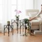 Preview: DanDiBo Metal Plant Stand Black Square 96449 Set of 3 Flower Pot Stands Plant Stools Side Tables Flower Columns Modern Plant Pedestals