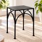 Preview: DanDiBo Metal Plant Stand Black Square 96449 Size L 38 cm Plant Pot Stand Flower Stool Side Table Flower Pedestal Modern Plant Stool