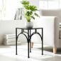 Preview: DanDiBo Blumenständer Metall Schwarz Eckig 96449 L 38 cm Pflanzenständer Blumenhocker Beistelltisch Blumensäule Modern Pflanzenhocker