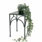 Preview: DanDiBo Blumenständer Metall Schwarz Eckig 96449 M 33 cm Pflanzenständer Blumenhocker Beistelltisch Blumensäule Modern Pflanzenhocker