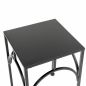 Preview: DanDiBo Blumenständer Metall Schwarz Eckig 96449 S 28 cm Pflanzenständer Blumenhocker Beistelltisch Blumensäule Modern Pflanzenhocker