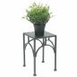 Preview: DanDiBo Blumenständer Metall Schwarz Eckig 96449 S 28 cm Pflanzenständer Blumenhocker Beistelltisch Blumensäule Modern Pflanzenhocker