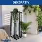 Preview: DanDiBo Flower Stand Metal Black Square 96609 Plant Stand Side Table Modern Design Indoor Outdoor