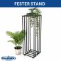Preview: DanDiBo Flower Stand Metal Black Square 96609 Plant Stand Side Table Modern Design Indoor Outdoor