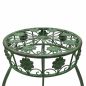 Preview: DanDiBo Blumenständer Metall Schwarz / Grün Rund 96008 3er Set 50 cm / 60 cm / 75 cm Pflanzenständer Blumenhocker Beistelltisch Blumensäule Pflanzenhocker