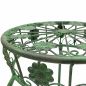 Preview: DanDiBo Blumenständer Metall Schwarz / Grün Rund 96008 3er Set 50 cm / 60 cm / 75 cm Pflanzenständer Blumenhocker Beistelltisch Blumensäule Pflanzenhocker