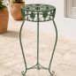 Preview: DanDiBo Metal Flower Stand Black / Green Round 96008 Plant Stand 75 cm Flower Stool Side Table Plant Pedestal Plant Stool