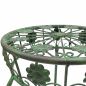 Preview: DanDiBo Metal Flower Stand Black / Green Round 96008 Plant Stand 75 cm Flower Stool Side Table Plant Pedestal Plant Stool