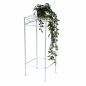 Preview: DanDiBo Blumenständer Metall Weiss Eckig 96314 S 50 cm Pflanzenständer Blumenhocker Beistelltisch Blumensäule Modern Pflanzenhocker