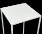 Preview: DanDiBo Blumenständer Metall Weiss Eckig 96482 L Pflanzenständer 70 cm Blumenhocker Beistelltisch Blumensäule Modern Pflanzenhocker