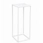 Preview: DanDiBo Square Metal Plant Stand White 96482 M 60 cm Plant Holder Plant Stool Side Table Flower Pedestal Modern Plant Stool