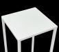 Preview: DanDiBo Metal Plant Stand White Square 96482 S Plant Holder 50 cm Flower Stool Side Table Flower Pedestal Modern Plant Stool