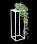 Preview: DanDiBo Metal Plant Stand White Square 96482 S Plant Holder 50 cm Flower Stool Side Table Flower Pedestal Modern Plant Stool