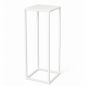 Preview: DanDiBo Metal Plant Stand White Square 96482 S Plant Holder 50 cm Flower Stool Side Table Flower Pedestal Modern Plant Stool