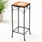 Preview: DanDiBo Mosaic Flower Stand Square 12012 L Plant Stand for Outdoor Use Flower Stool Outdoor Side Table Plant Stool
