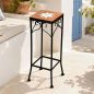 Preview: DanDiBo Mosaic Square Plant Stand 12012 S Outdoor Flower Stand Side Table Plant Stool