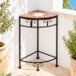 Preview: DanDiBo Mosaic Flower Stand Square 12013 M Plant Stand for Outdoor Use 52 cm Flower Stool Outdoor Side Table Plant Stool