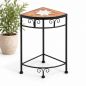 Preview: DanDiBo Mosaic Flower Stand Square 12013 M Plant Stand for Outdoor Use 52 cm Flower Stool Outdoor Side Table Plant Stool