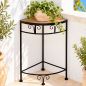 Preview: DanDiBo Mosaic Flower Stand Square 12013 M Plant Stand for Outdoor Use 52 cm Flower Stool Outdoor Side Table Plant Stool