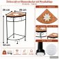 Preview: DanDiBo Mosaic Flower Stand Square 12013 M Plant Stand for Outdoor Use 52 cm Flower Stool Outdoor Side Table Plant Stool