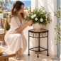 Preview: DanDiBo Mosaic Flower Stand Square 12013 M Plant Stand for Outdoor Use 52 cm Flower Stool Outdoor Side Table Plant Stool