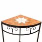 Preview: DanDiBo Mosaic Flower Stand Square 12013 M Plant Stand for Outdoor Use 52 cm Flower Stool Outdoor Side Table Plant Stool