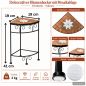 Preview: DanDiBo Mosaic Plant Stand Square 12013 S Outdoor Plant Stand 41 cm Flower Stool Outdoor Side Table Plant Stool