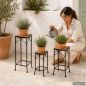 Preview: DanDiBo Mosaic Plant Stand Square Set of 3 12012 Plant Stands for Outdoor Use Flower Stools Outdoor Side Tables Plant Stools