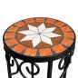Preview: DanDiBo Round Mosaic Plant Stands Set of 2 12011 Outdoor Plant Stands Flower Pot Stools Outdoor Side Tables Plant Stools