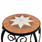 Preview: DanDiBo Mosaic Round Plant Stand Set of 2 12014 Plant Holder for Outdoor Use Flower Stool Outdoor Side Table Plant Stool