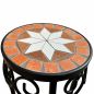Preview: DanDiBo Mosaic Round Plant Stand Set of 2 12014 Plant Holder for Outdoor Use Flower Stool Outdoor Side Table Plant Stool