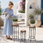 Preview: DanDiBo Round Mosaic Plant Stands, Set of 3, 12011, Outdoor Flower Stands, Plant Stools, Side Tables
