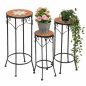 Preview: DanDiBo Round Mosaic Plant Stands, Set of 3, 12011, Outdoor Flower Stands, Plant Stools, Side Tables