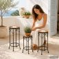 Preview: DanDiBo Round Mosaic Plant Stands, Set of 3, 12011, Outdoor Flower Stands, Plant Stools, Side Tables