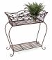 Preview: DanDiBo Blumenständer mit Korb Blumenkasten Braun 75 cm 93980 L Pflanzenkasten Modern Pflanzenständer Pflanzenregal