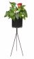 Preview: DanDiBo Flower Stand with Pot Metal Black 80 cm Flower Stool 96022 Flower Column Modern Plant Stand Plant Stool