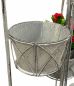 Preview: DanDiBo Blumentreppe Innen Metall Weiß Grau 100 cm Blumenständer mit 4 Töpfe 96128 Blumenständer Blumensäule Pflanzenständer Balkon Vintage