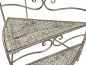 Preview: DanDiBo Blumentreppe Innen Metall Weiß Grau 55 cm Blumenständer mit 3 Ablagen 96125 Blumenständer Blumensäule Pflanzenständer Balkon Vintage