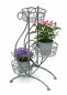 Preview: DanDiBo Flower Staircase Metal Grey 75 cm Flower Stand with 3 Shelves 96011 Flower Column Plant Stand Plant Column Flower Stool