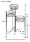 Preview: DanDiBo Flower Stand Metal Round 75 cm Flower Stand with 3 Baskets 96012 Flower Stand Flower Column Plant Stand