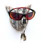 Preview: DanDiBo Brillenhalter Wand Brillenständer 1106 Schlüsselhalter Schwein handgemacht Kleiderhaken Holz