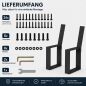 Preview: DanDiBo 2x Metal Bench Legs Black with Backrest Set Solid DIY Bench Feet 96478 Seat Frame for Garden Bench Robust and Stable