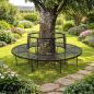 Preview: DanDiBo Round Tree Bench Garden Bench XXL Ø 200 cm Metal Seating Bench Wrought Iron Round Bench