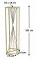 Preview: DanDiBo Flower Stool Metal Gold Square 100 cm Flower Stand Side Table 96567 Flower Column Design Modern Plant Stand Plant Stool