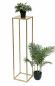 Preview: DanDiBo Flower Stool Metal Gold Square 100 cm Flower Stand Side Table 96570 Flower Column Modern Plant Stand Plant Stool