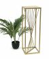 Preview: DanDiBo Flower Stool Metal Gold Angular 70 cm Flower Stand Side Table 96565 Flower Column Design Modern Plant Stand Plant Stool