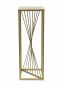 Preview: DanDiBo Flower Stool Metal Gold Angular 70 cm Flower Stand Side Table 96565 Flower Column Design Modern Plant Stand Plant Stool
