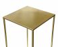 Preview: DanDiBo Blumenhocker Metall Gold Eckig L 82 cm Blumenständer Beistelltisch 96406 Blumensäule Modern Pflanzenständer Pflanzenhocker