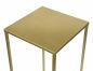 Preview: DanDiBo Blumenhocker Metall Gold Eckig M 62 cm Blumenständer Beistelltisch 96406 Blumensäule Modern Pflanzenständer Pflanzenhocker